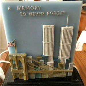 NY A MEMORY TO NEVER FORGET TWIN TOWER CANDLE